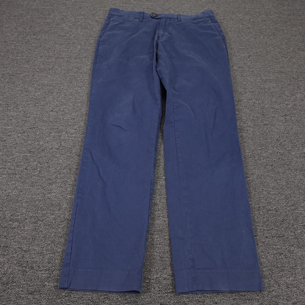 Bonobos Chino Pants Mens 32x30 Blue Athletic Fit Stretch Straight Leg Casual